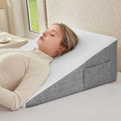 Nordjager cuña frontal sobre cama mostrando soporte cómodo