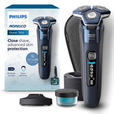 Philips Norelco 7800 front view showing ergonomic grip and design benefit comfort