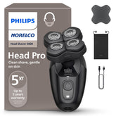 Norelco Pro 5000 front view showing sleek design and ready-to-use benefit