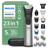 Norelco Philips vista frontal del dispositivo y sus controles, facilidad de uso
