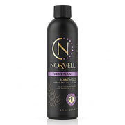 Norvell venetian front bottle showing product and capacity for professional use