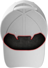 NoSweat front view showing adhesive liner protecting hat interior and preserving hat appearance