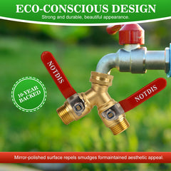 NOTDIS 3/4 inch GHT thread connector close-up ensuring secure leak-resistant connection