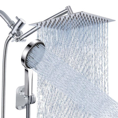 nottia front view of dual showerhead showing full coverage benefit