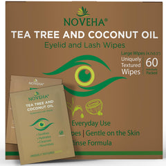 NOVEHA empaque frontal de toallitas individuales para higiene ocular y confort
