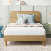 Novilla twin mattress front view showing neat profile and fit for twin beds