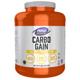 NOW Foods Carbo Gain front packaging showing product weight and clean design benefit