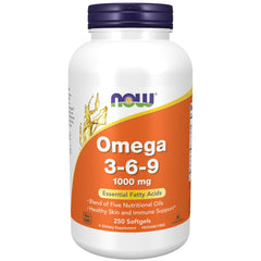 NOW Foods botella frontal con etiqueta clara y beneficio de mezcla equilibrada