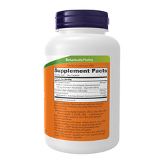 NOW Foods detalle de la etiqueta double strength y certificaciones visibles