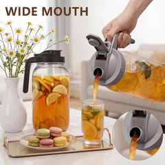 NOXKECION textura del vidrio y asa de la tapa para agarre cómodo y seguro