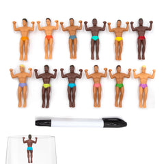 NPW pack frontal con 12 Drinking Buddies y bolígrafo, práctico para fiestas