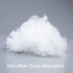 NTBAY detalle del relleno de microfibra mostrando suavidad y volumen