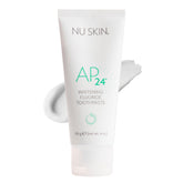 Nu Skin tubo frontal mostrando el diseño y beneficio sonrisa brillante