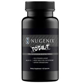 Nugenix Total-T front packaging showing bottle and label benefits
