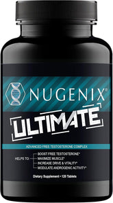 Nugenix Ultimate front packaging showing bottle and label for clear product identification and trust