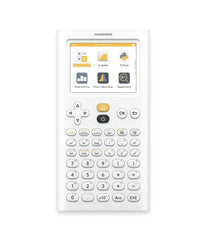 NumWorks front view showing keypad and clear layout for fast entry