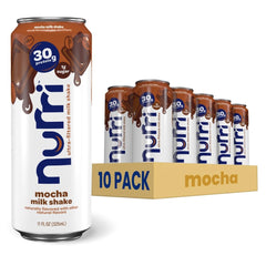 nurri lata frontal mostrando marca y sabor mocha para energía rápida