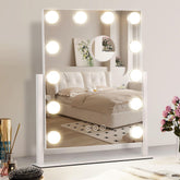 NUSVAN front view LED vanity mirror shows bright, even lighting benefit
