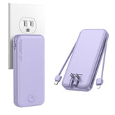 Nusyddy front view of purple power bank showing compact design and branding benefit portability