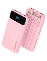 Nusyddy front view of pink charger showing compact design and brand