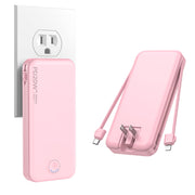 Nusyddy front view showing folded plug and compact form for travel convenience