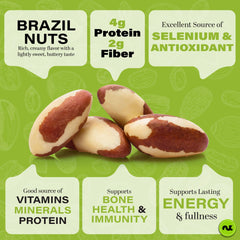 Nut Cravings close-up of Brazil nut texture highlighting roasted crunch and flavor