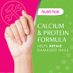 Nutra Nail textura en gota destacando la fórmula ligera y absorbible