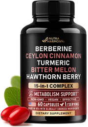 NUTRAHARMONY frente del envase mostrando diseño y cantidad de cápsulas