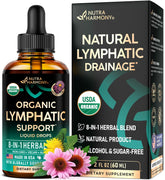 Nutraharmony front packaging showing USDA Organic badge and 2 fl oz size benefit