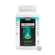 Nutramax Dasuquin frente del envase mostrando 84 comprimidos y beneficio confianza