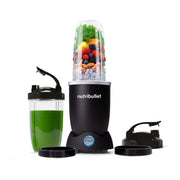 NutriBullet Pro+ front view in matte black showing compact design and power