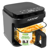 NutriChef frenta gris mostrando diseño compacto y ahorro de espacio