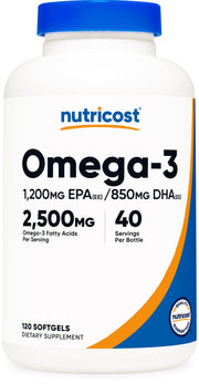 Nutricost front packaging showing bottle and label, clear potency information