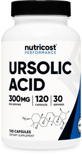 Nutricost frasco frontal mostrando 120 cápsulas y etiqueta clara