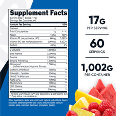 Nutricost Pre-X Xtreme polvo en cuchara textura fina y solubilidad visible