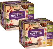 Nutrish front packaging showing variety pack and convenience benefits