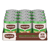 Nutrish lata frontal mostrando diseño y beneficio de ingredientes reales