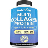 Nutrivein frasco frontal mostrando 180 cápsulas y ventaja de suministro prolongado