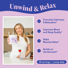 Nuven Naturals mezcla en vaso, bebida lista para relajarse