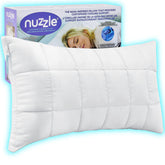 Nuzzle front view showing king pillow luxury feel and generous width