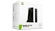 NVIDIA SHIELD TV Pro front view showing compact design and ports for expandable storage