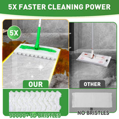 NXPPYY detalle de microfibra 3D mostrando fibras densas que atrapan polvo