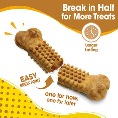 Nylabone primer plano textura del masticable que ayuda limpieza dental