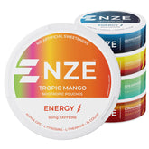 NZE front view of five cans showing variety pack benefits
