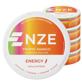 NZE front can Tropic Mango showing label and benefits