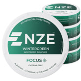 NZE front can showing wintergreen flavor and clean packaging, communicates convenience