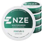 NZE front can showing wintergreen flavor and clean packaging, communicates convenience