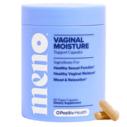 O Positiv MENO front packaging showing bottle and branding benefit clarity