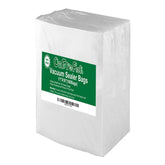 O2frepak front packaging showing 100 precut gallon bags and clear labeling benefit
