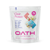 Oath Nutrition variety pack front view showing colorful single-serve sticks and portable convenience